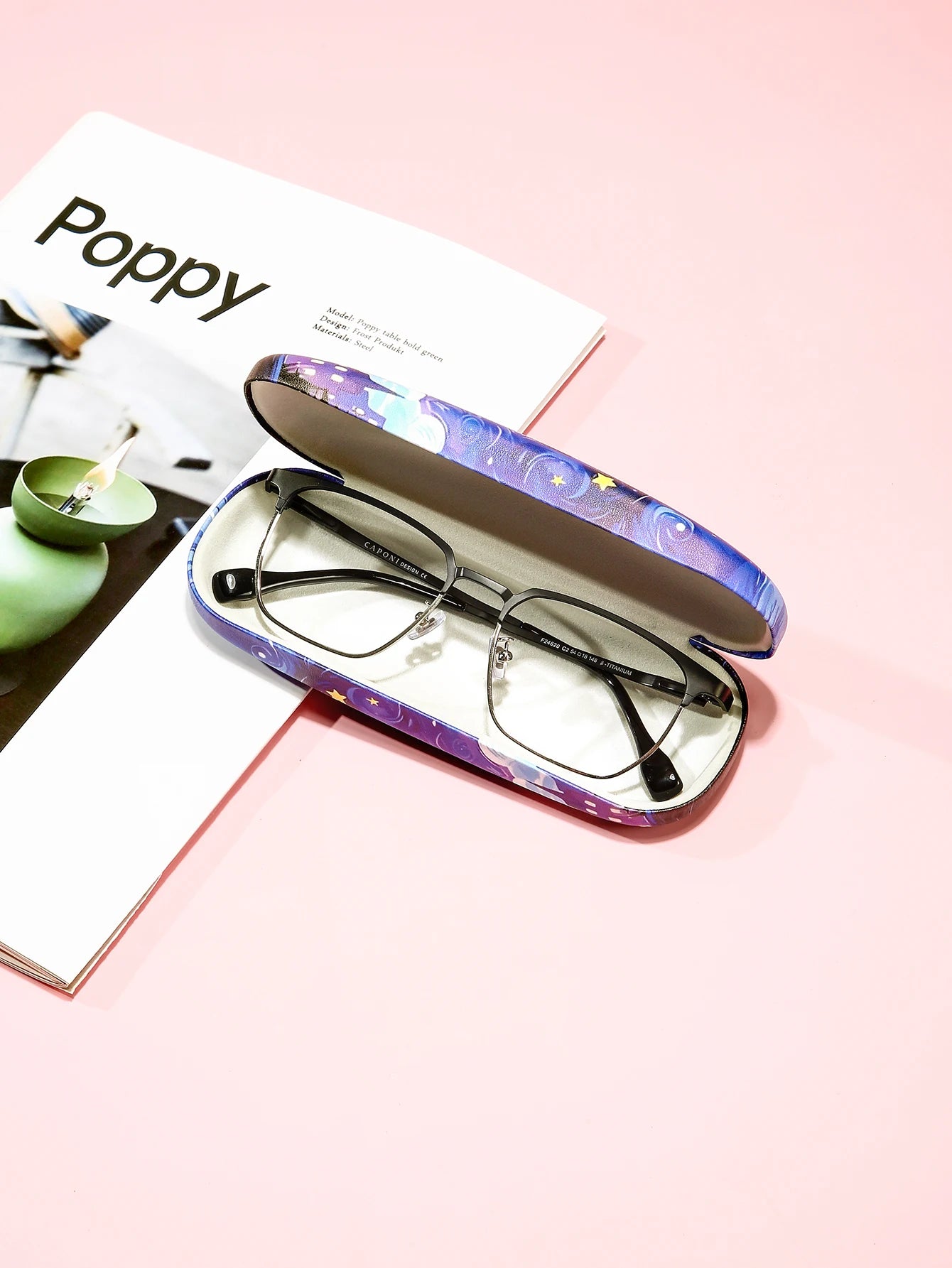 1pc Cartoon Cute Cat Printed Fashion Hard Shell Protective Glasses Case Durable Portable Storage Box For Women Eyewear Protector
