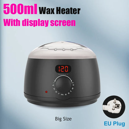 500ml Big Size Wax Heater Machine for Hair Removal Wax Beans Warmer with Digital Display Screen Depilatory Wax-melting Pot