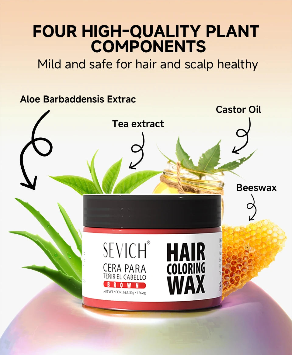 13 colors Halloween Hair Colour Wax 50g/120g DIY Temporary Dye Hair Mud Wax Hair Colour Cream For Daily Party Cosplay Men&Women