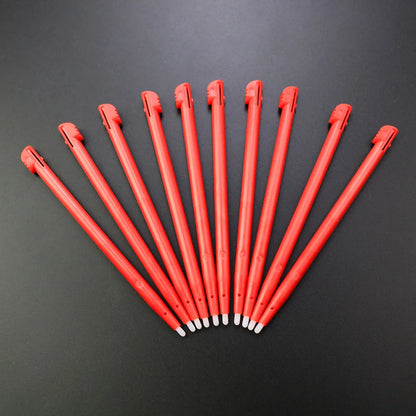 10Pcs For NDSi XL Stylus Touch Pens For DSi XL Black Red Plastic Screen Touch Pens Replacement Accessories