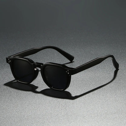 New Polarized Sunglasses Unisex Metal Core CP Square Sun Glasses Rivets Women Shades Driving Glasses