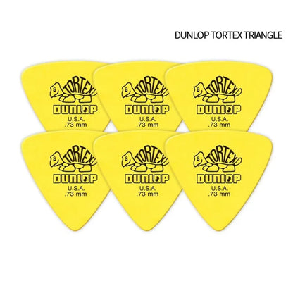 10pcs Delrin Dunlop Guitar Picks 0.5/0.6/0.73/0.88/1.0/1.14MM Anti-slip Style Electric Guitar Picks Triangle Picks
