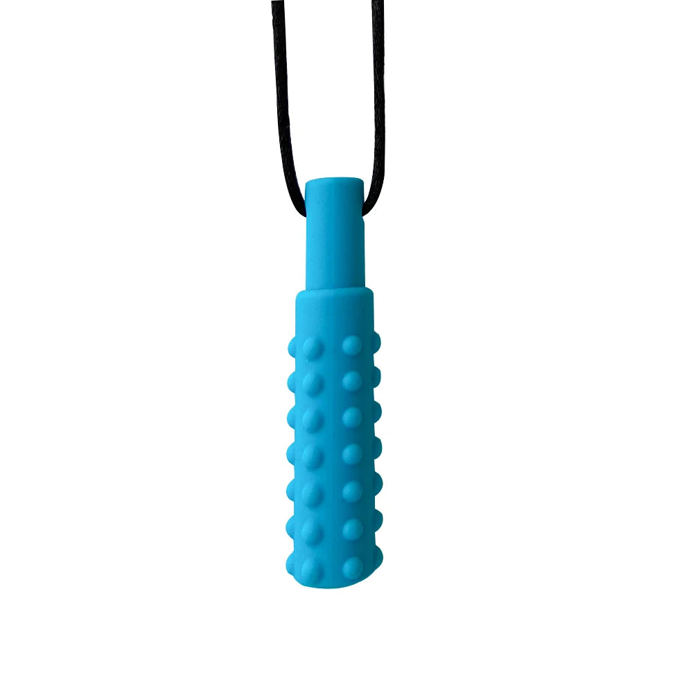 1pcs Silicone Teether Kids Chew Necklace Sensory Chewy Pendant Oral Motor Toys Therapy Tools for Autism ADHD chidren's goods