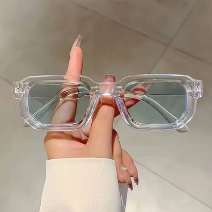New Retro Rectangular Frame Sunglasses - Fashionable Retro Sunglasses With Uv400 Protection3007