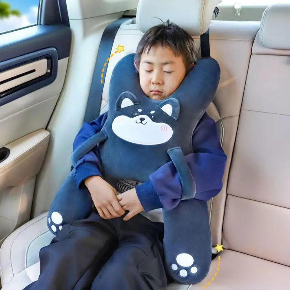 1PCS Cute Car Neck Pillow Safety Sleep Prevent Leaning Head Back Car Sleeping Neck Head Support Comfort Travel Pillow
