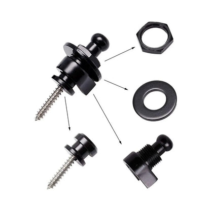 Guitar Strap Buttons Pins 1\2\4PCS 3 Color For Choose Premium Guitar Strap Locks Metal Security Strap Buttons Metal End Pins