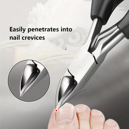 Toenail Clippers Nail Cutters Professional Pedicure Paronychia Tools Manicure Sets Stainless Steel Sharp Curved Blade Big Pliers