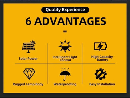 6/30 LED Solar Light PIR Motion Sensor Wall Light Outdoor Solar Lamp Waterproof Solar Powered Sunlight Street Lamp Garden Decor