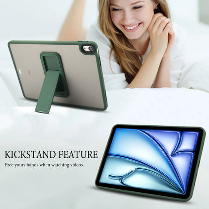 For iPad 5th 6th 9.7" 7th 8th 9th 10.2" Air 4 Air 5 Air 11 A16 2025 Pro11 10th iPad mini 4 5 6 7 Hard PC+TPU Stand Cover Case