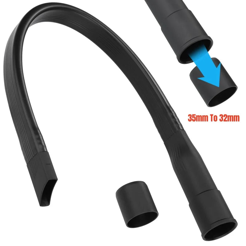 Long Flat Crevice Tool With 35mm To 32mm Hose Adapter Vacuum Cleaner Suction Nozzle Head Household Cleaning Tool Replacement