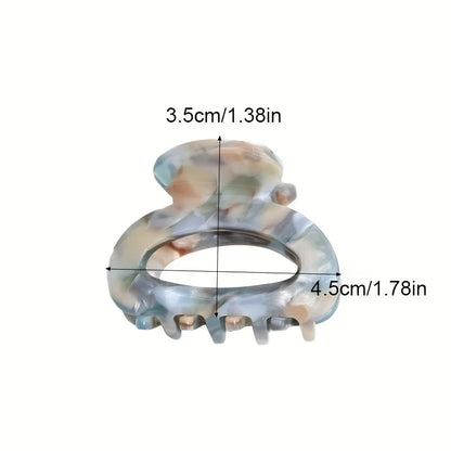 Elegant Sweet Small Oval Hair Claw Clip for Women Secure Grip Hair Accessories Ponytails Cute Hair Clips Sophisticated Style