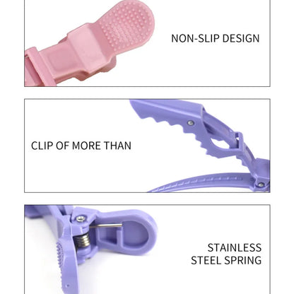 6PCS Alligator Hair Clips Hairdressing Clamps Claws Section Clip Barber Crocodile Hairpin Salon Styling Tools Hair Accessories