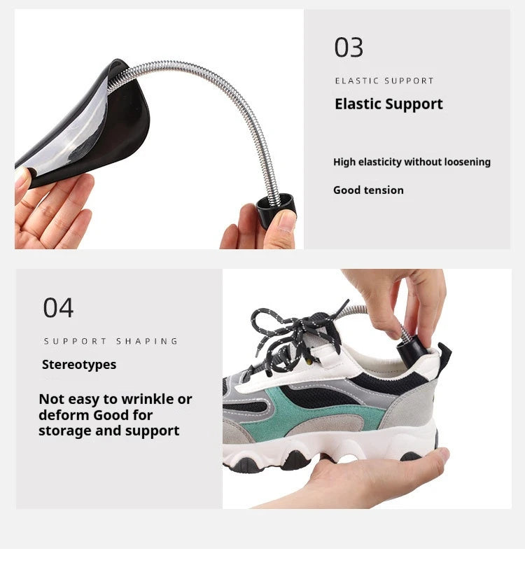 New Spring-loaded Shoe Lasts Sneakers Anti-deformation Internal Support Shoe Stretchers Leather Shoes Anti-wrinkle Shoe Trees