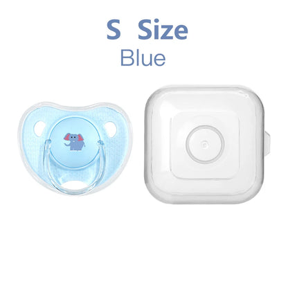 Cartoon Pattern Thumb Shape Toddlers Soothe Kids Newborn Baby Silicone Teething Pacifier