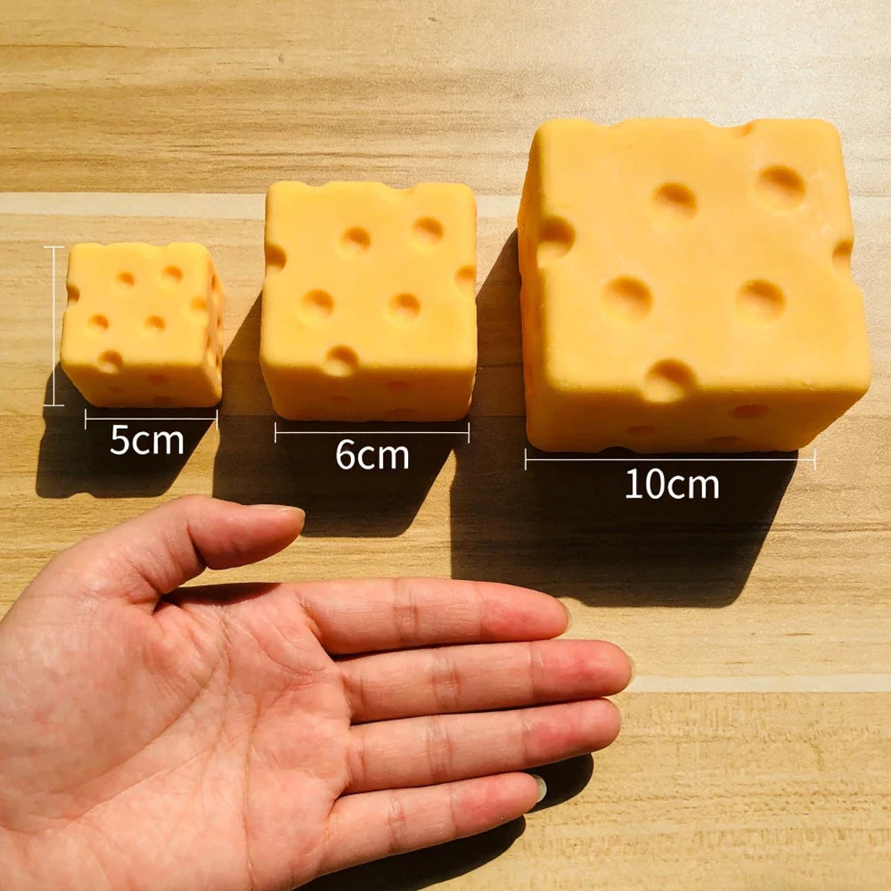 Simulate Cheese Squeeze Toy Slow Rebound Pinching Office Decompression Slow Rebound Cheese Pinching Ornament Relax Decompress