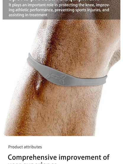Basketball Kneepad Breathable Silicone Shock-Absorbing Sports Fitness Knee Protector Patella Belt Fixed Patellar Support