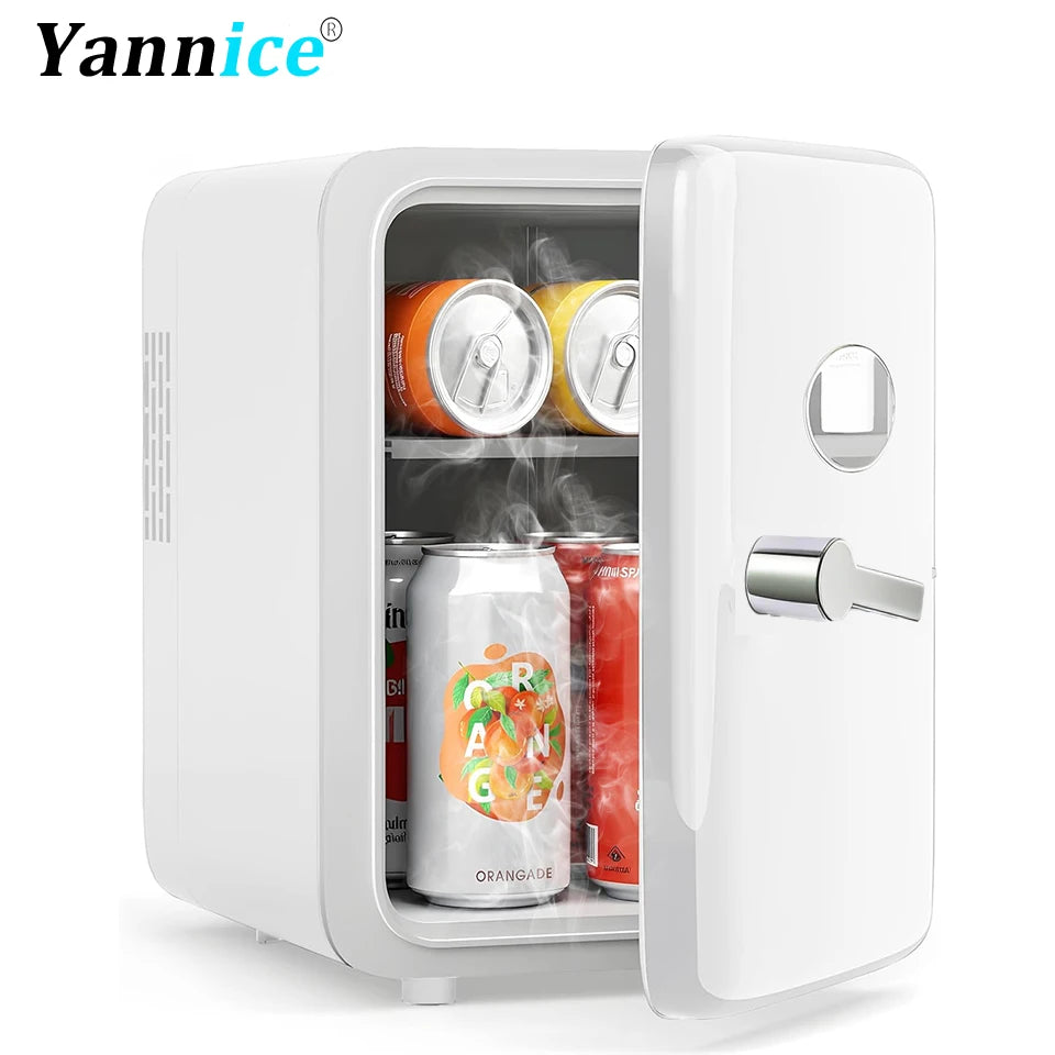 4L Mini Beauty Fridge for Skincare Car & Home Dual Use Cooling Heating Makeup Refrigerator Travel Cosmetic Face Cream Fridge