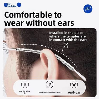 10/20/30/100pcs Anti-slip Silicone Ear Grip Glasses Eyeglasses Leg Ear Hook Stopper Bracket Fastener Accessories Temple Tip