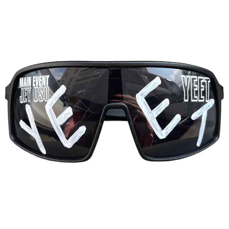 Jey Uso YEET Sunglasses Sports Shades MAIN EVENT Blue Glasses Bloodline USOS RARE Colors Motorcycle Glasses