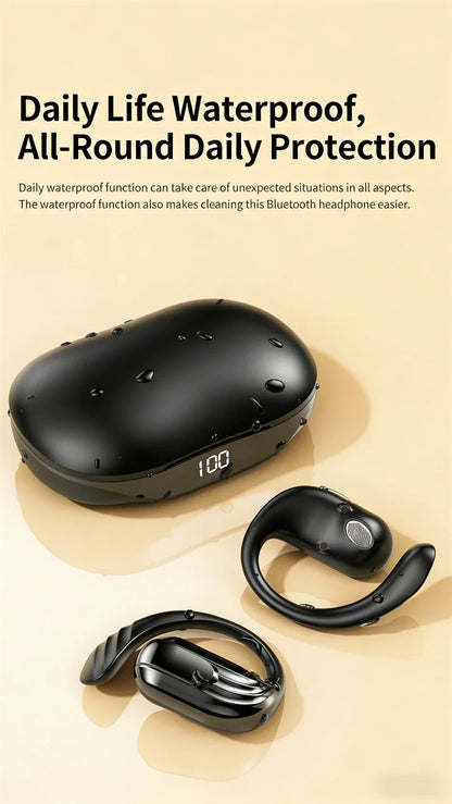 Wholesale Wireless Headphones Bluetooth 5.4 Earphones True with Mic Button Control Noise Reduction Earhooks Waterproof Headset
