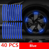 40pcs blue tyre