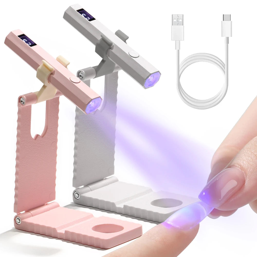 YIKOOLIN Convenient Handheld Nail Dryer Lamp UV/LED Nail Curing All Gel Polish Nail Art Tool Nail Art Convenient Nail Lamp