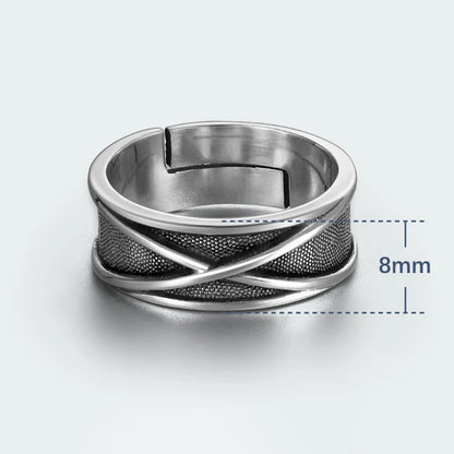 Retro Time Space Goku Black Ring Punk Gothic Open Ring For Men Handmade Unisex Designer Jewelry Accessories Anime Lovers Gift