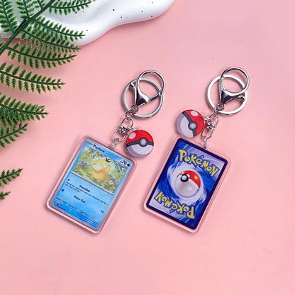 1/43Pcs Pokémon Pikachu Bulbasaur Gold Saint Acrylic Keychain Backpack Pendant Bag Charms Accessories Decoration Holiday Gifts