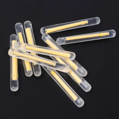 BRAVMACK 50/100pcs Outdoor Fishing Fluorescent Rod Firefly Fluorescent Rod Light Fishing Floating Rod Light Dark Luminous Rod