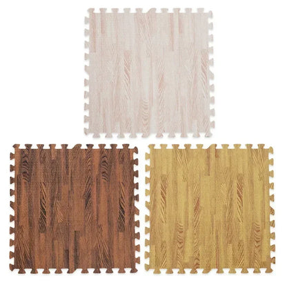 8/16Pcs Wood Baby Play Mat Floor Rug Thickened Foam Floor Children's Non-slip Crawling Pad Suitable for Living Room and Bedroom