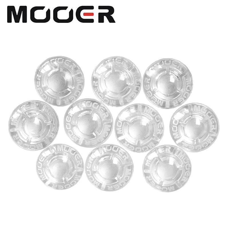 MOOER 10pcs SHROOMS Footswitch Toppers Candy Plastic Bumpers Electric Guitar Effects AccessoriesPedal Protector Guitar Pedal