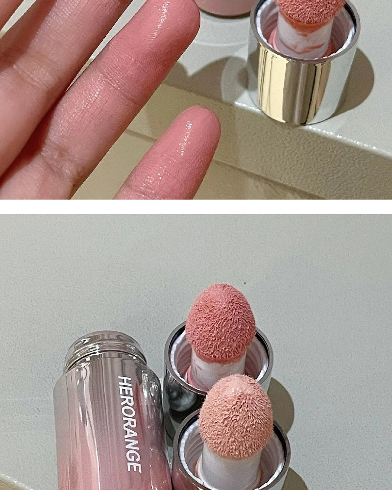 Korean Liquid Powder Blusher Natural Enhancement Color Low Saturation Matte Multi-purpose Powder Blusher Liquid Water Gloss