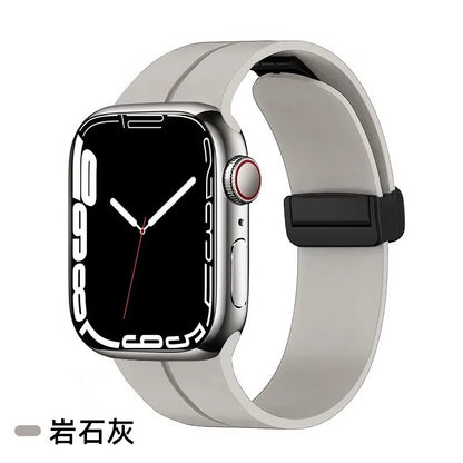 Magnetic Strap For Apple watch ultra band 49mm 45 mm Silicone Bracelet iWatch Series 7 8 se 6 5 3 44mm 45mm 40mm 41mm 42mm 38mm
