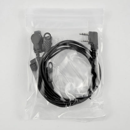 Air Tube Earpiece Headset PTT Mic Earphone for   Quansheng UV-K5 K6 Baofeng UV-5R BF-888S UV-5RH 21 17 PRO HAM Radio