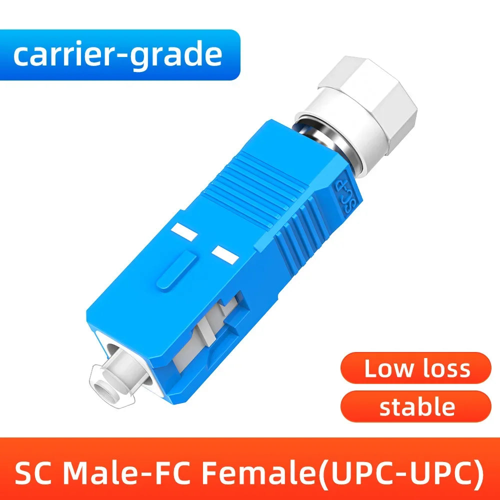 ZoeRax FC SC ST LC Male to Female Fiber Optic Connector FTTH Singlemode Adapter for Visual Fault Locator Optical Power Meter