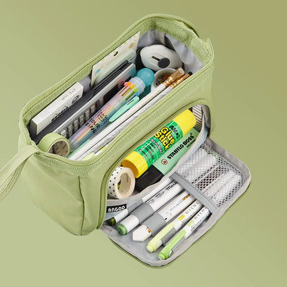 Large Capacity Pencil Case Cute Student Pencil Cases Big Pen Bag Case Storage Box Boy Girl Kid Office School Stationery Supplies