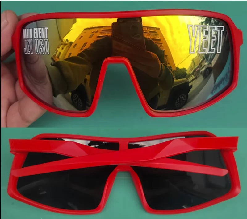 Jey Uso YEET Sunglasses Sports Shades MAIN EVENT Blue Glasses Bloodline USOS RARE Colors Motorcycle Glasses