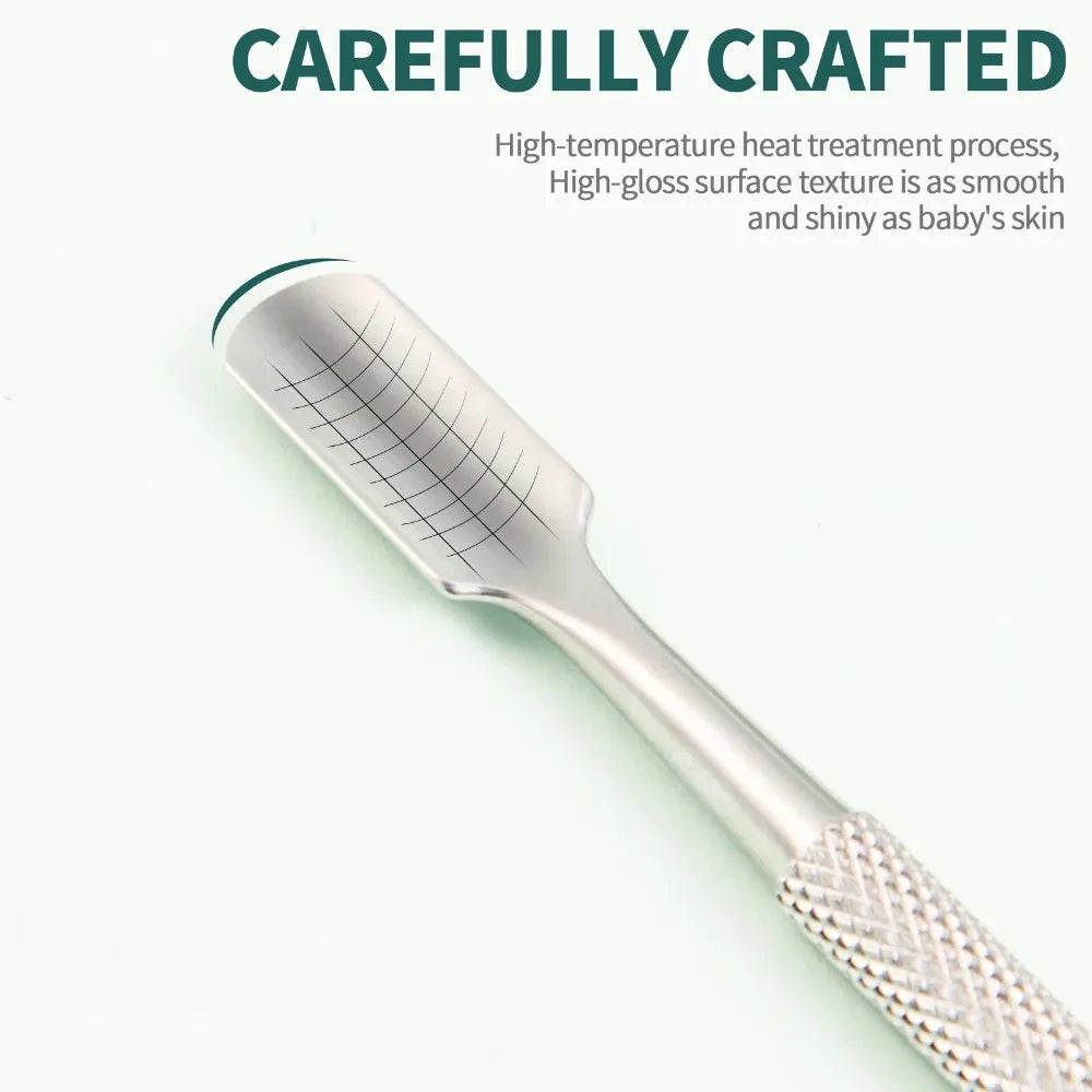 Nailpop Nail Cuticle Scissors Stainless Steel Manicure Pedicure Trimmer and Pusher Silver Dead Skin Scissor Nipper Clipper Tool
