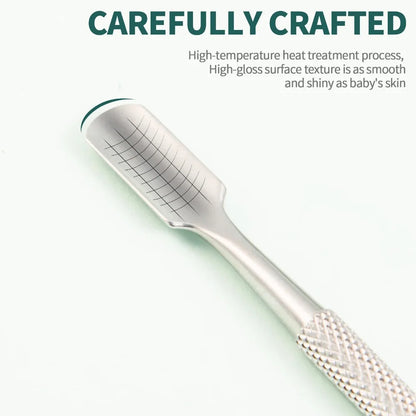 Nailpop Nail Cuticle Scissors Stainless Steel Manicure Pedicure Trimmer and Pusher Silver Dead Skin Scissor Nipper Clipper Tool