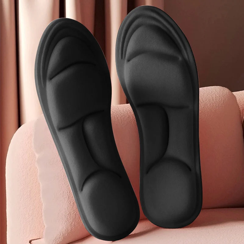 1/2/4/16Pairs 5D Massage Memory Foam Insoles For Shoes Sole Breathable Cushion Sport Running Insoles For Feet Orthopedic Insoles