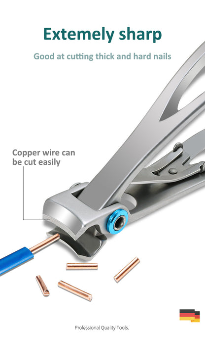 High-quality Wide Jaw l Nail Clippers Cutter Trimmer Manicure Scissors Thick Hard Toenail Fingernail Pedicure Tools