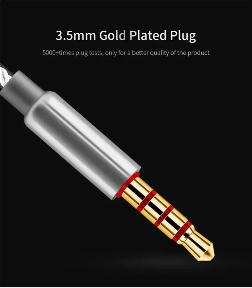 QKZ CK5 FiLe Wired Earphone with Microphone HiFi Music Earphone Professional Gaming And Sports Noise Cancelling Headphones