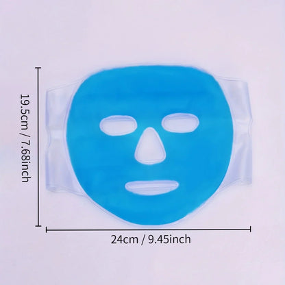 Face Cooling Mask Gel Eye Mask Ice Pack Cooling PVC Hot Cold Therapy Skin Care Tool Gel Face Mask Skin Firming Spa Sleep Mask