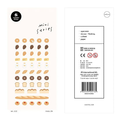 Korean Import Original Suatelier Collection Kawaii Daily Stickers Scrapbooking Diy Journal Stationery Sticker Deco Art Supplies
