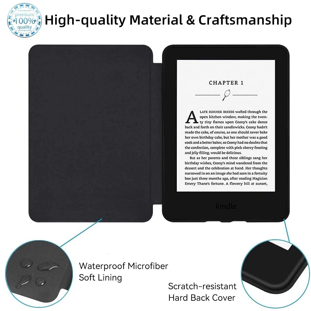Case For Kindle Paperwhite 2024 2022 2021 Colorsoft 1 2 3 5 6 10th 11th 12th Generation 6 6.8 7in Magnetic Pouch Cover Shell