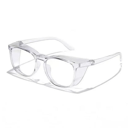 1pc Anti Pollen Safety Glasses Square Anti Fog Blue Light Blocking Glasses with Side Shields for School Daily Life