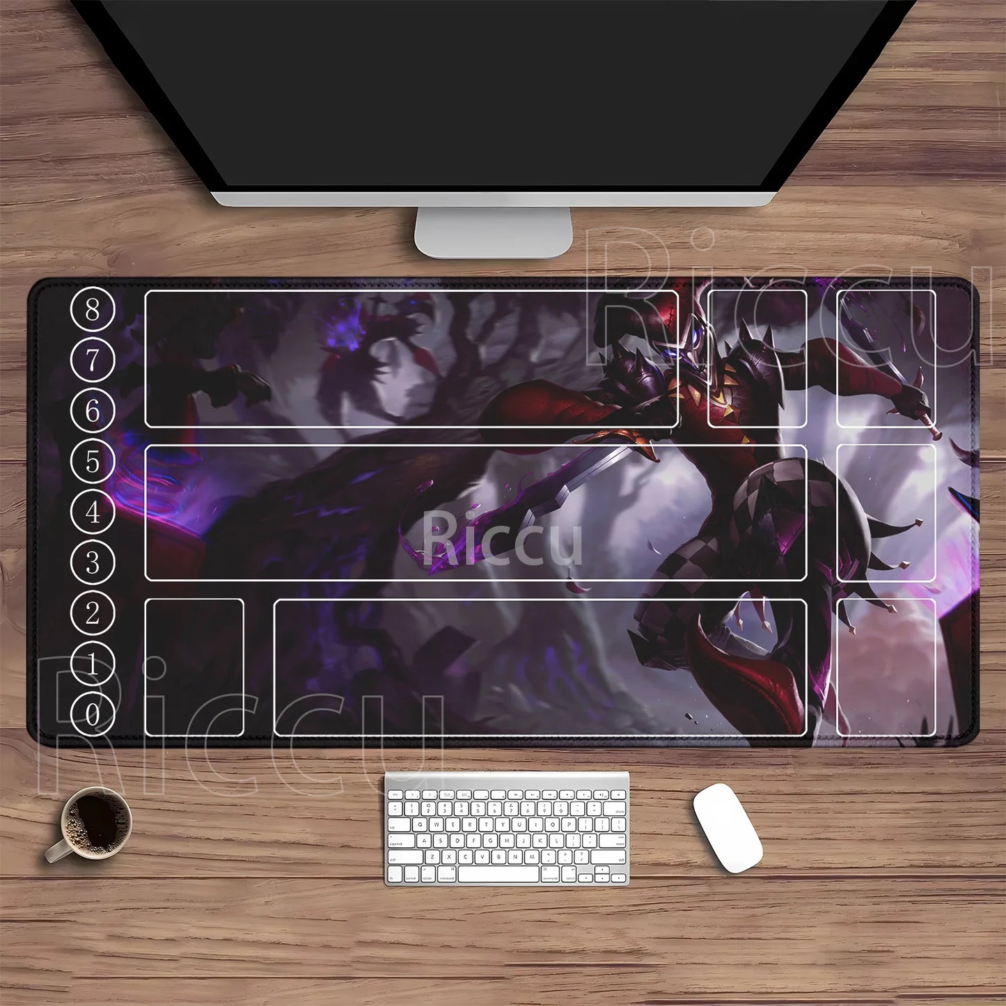 Riftbound LTCG Card playmat League of Mouse Pad Legends Jinx Series LOL 600x350mm overlock Board Game HD Printing XXL Desk Mat
