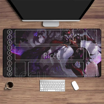 Riftbound LTCG Card playmat League of Mouse Pad Legends Jinx Series LOL 600x350mm overlock Board Game HD Printing XXL Desk Mat