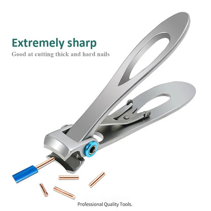 High-quality Wide Jaw l Nail Clippers Cutter Trimmer Manicure Scissors Thick Hard Toenail Fingernail Pedicure Tools