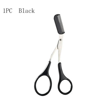 1/3PCS Eyebrow Trimmer Makeup Tools Stainless Steel Eyebrow Scissors with Comb Hair Removal  Eyebrows Shaping Makeup Tools